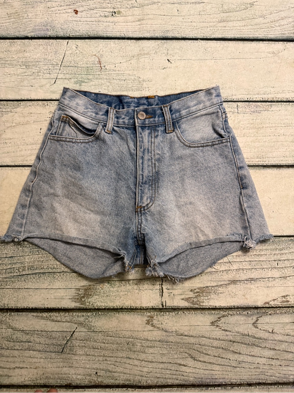 John Galt Brandy Melville high waisted denim jean shorts.
